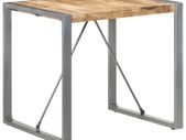 Dining Table 80x80x75 cm Rough Mango Wood