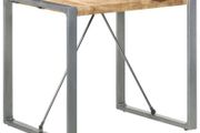 Dining Table 80x80x75 cm Rough Mango Wood
