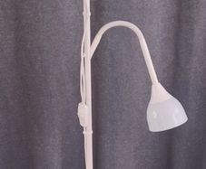 IKEA TAGARP Floor Uplighter / Reading Lamp - White