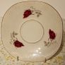 Vintage Chocolate Porcelain Red Rose Design. Image 8