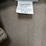 Sarah Pacini Taupe Cotton Zipped Cardigan One Size Image 2