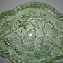 English 1920s Art Deco Green Glass Boudoir Table Trinket Set by Sowerby. Image 2