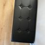 Black ottoman bench with storage Image 3