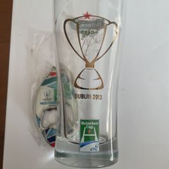 3x Heineken half pint glasses plus opener