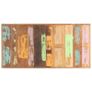 Dining Table X-shaped Legs 140x70x77cm Solid Reclaimed Wood Image 3