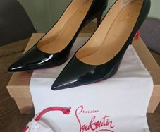 Christian Louboutin Kate 85 Pumps Black Patent