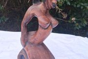 Early 20th Century Teak African Ceremonial Figure