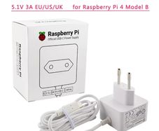 New Official Raspberry Pi 4 Power Supply 5V 3A Charger EU UK US Plug Recommended USB-C Power Adapter for Raspberry Pi 4 Model B