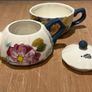 Ceramic Stacking Teapot and Mug (Tea for One) set Image 3