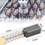 20 PCS Motor Carbon Brushes Motor Replacement Repair Parts Electric Motor Brushes Carbon Brushes Replacemen for Hand Drill, Blower, Blender, Power Tool, Circular Saw, Cut-Off Saw Image 2