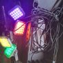 set of four multi colour changing led garden lights Image 2