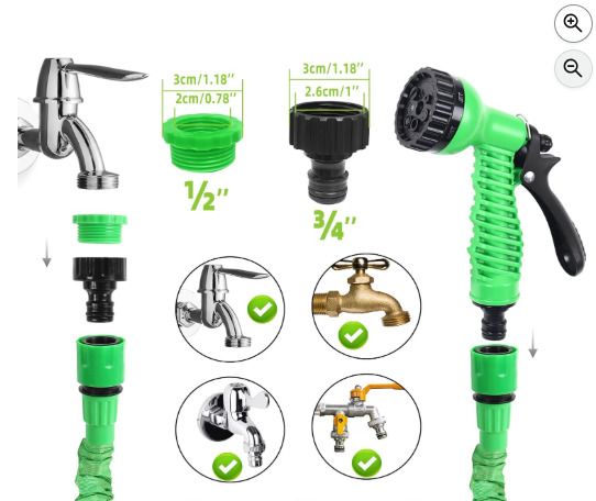 VOUNOT Flexible Garden Hose 15Mtr Expandable Magic Water Hose Pipe
