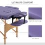 Portable Massage Bed Folding Spa Beauty Therapy Table Purple Image 5