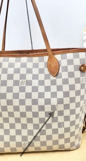 Louis Vuitton Neverfull Azure MM Authentic