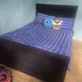 black velvet double bed Image 6