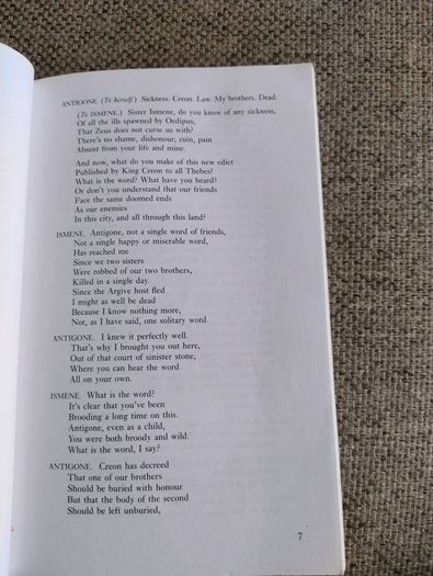 Antigone by Brendan Kennelly in good condition FREE STANDARD POSTAGE INCLUDED
