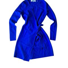 Diane Von Furstenberg royal blue Wrap Dress
