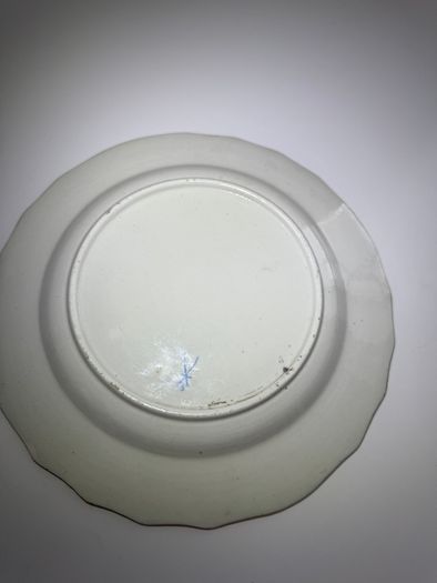 Antique Edme Samson Paris Cabinet Plate. Meissen Style, Rue Beranger. c.1873 to 1890