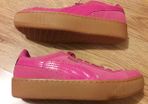 Brand new pink suede platform puma trainers