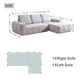 Softy Compressed Sectional sofa c/w chaise