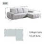 Softy Compressed Sectional sofa c/w chaise Image 8