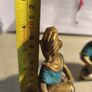 SET OF 2 Craft Vatika Musical Ladies with Inlay Work Pair of Brass Statues, 31/2 Inches Height   Pure Handmade and Stone Work Multi Idol Image 6
