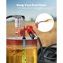 Fuel Transfer Pump, 12V DC 40 L/min, Portable Diesel Transfer Pump Kit, with Auto Shut-Off Nozzle, Discharge Hose, Overheat Protection, Power Cable, Explosion-Proof, for Gasoline Diesel Kerosene Image 3