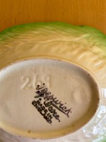 Vintage 1930s Beswick Lettuce Leaf dish 269