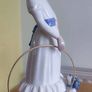 LLADRO NAO 9" tall Girl w/Hoop Dog Figurine "My Dog Does Tricks" Image 2