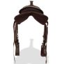 Western Saddle, Headstall&Breast Collar Real Leather Brown Image 4