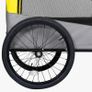 2-in-1 Pet Bike Trailer & Jogging Stroller Yellow and Grey Image 7