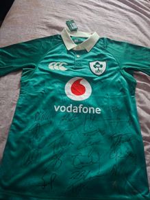 Ireland rugby jersey signed