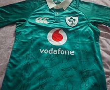 Ireland rugby jersey signed
