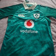 Ireland rugby jersey signed