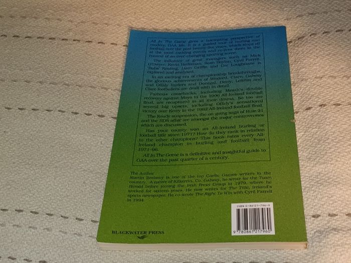 All in the Game Gaa Book For Sale Here