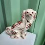 Pair of Staffordshire Style Dogs - Rose/Floral/Gold Image 8
