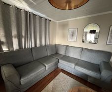 Large Grey L-Shaped Corner Sofa