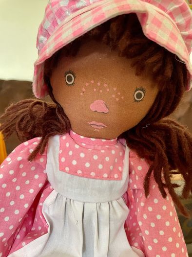 Vintage 1970s Pedigree Sarah Kay Black Rag Doll Ragdoll