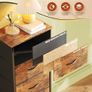 Chest of Drawers, 5 Drawer Tall Dresser, Fabric Dresser for Bedroom Closet Entryway Hallway Nursery Bedside Image 5