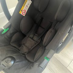 Origin travel system with Enfasafe i size R129 car seat with Isofix base and rain cover
