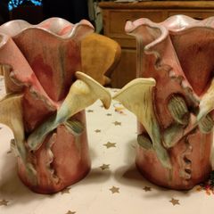 Elderbush Irish pottery 2 Vases.