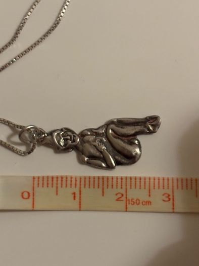 Sterling Silver Necklace with Elf/ Pixie Pendant
