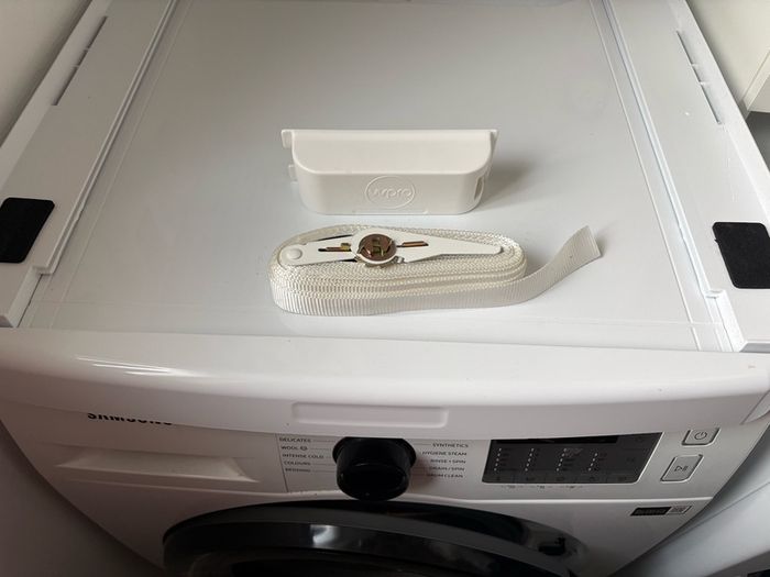 WPro Universal Stacking Kit with Shelf for Tumble Dryer on Washing Machine