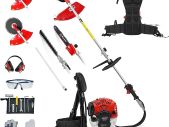 BU-KO 52cc Backpack Long Reach Petrol Multi Functional Garden Tool: Petrol Strimmers and Brush Cutter, Extendable Petrol Hedge Trimmer, Pruner Chainsaw, Petrol Grass Trimmers, 75cm Extension Pole