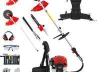 main image for ad BU-KO 52cc Backpack Long Reach Petrol Multi Functional Garden Tool: Petrol Strimmers and Brush Cutter, Extendable Petrol Hedge Trimmer, Pruner Chainsaw, Petrol Grass Trimmers, 75cm Extension Pole