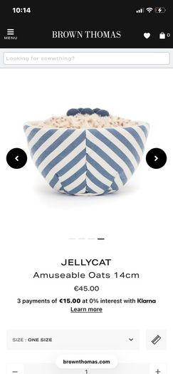 New JELLYCAT Amuseable Oats