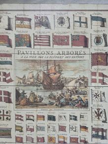 Collectable Block of the Navy flags in 1750