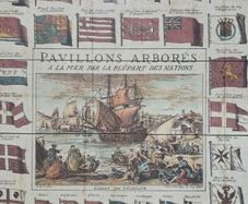 Collectable Block of the Navy flags in 1750