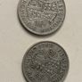 Pair 1940 GB half crown 50% silver Image 2