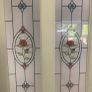 half glass door rose flower pattern. Image 2